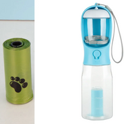 3-in-1 Portable Pet Water Bottle with Food Container