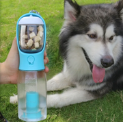 3-in-1 Portable Pet Water Bottle with Food Container