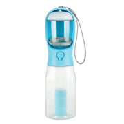 Portable Dog Water Bottle With Poop Bag Dispenser